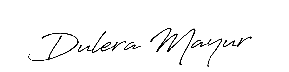 Also You can easily find your signature by using the search form. We will create Dulera Mayur name handwritten signature images for you free of cost using Antro_Vectra_Bolder sign style. Dulera Mayur signature style 7 images and pictures png