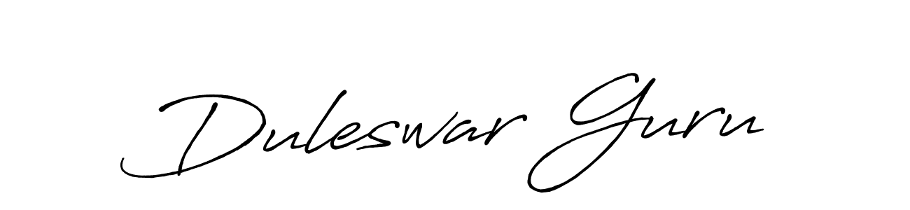 Make a beautiful signature design for name Duleswar Guru. Use this online signature maker to create a handwritten signature for free. Duleswar Guru signature style 7 images and pictures png