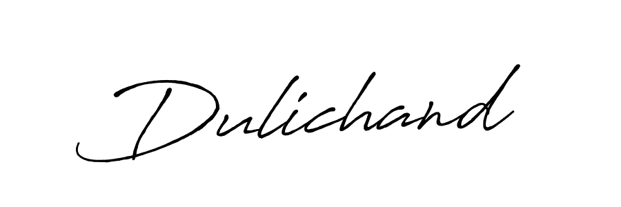 Design your own signature with our free online signature maker. With this signature software, you can create a handwritten (Antro_Vectra_Bolder) signature for name Dulichand. Dulichand signature style 7 images and pictures png