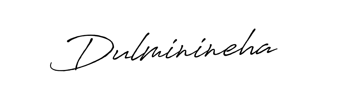 Design your own signature with our free online signature maker. With this signature software, you can create a handwritten (Antro_Vectra_Bolder) signature for name Dulminineha. Dulminineha signature style 7 images and pictures png