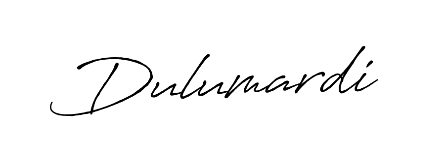 How to make Dulumardi signature? Antro_Vectra_Bolder is a professional autograph style. Create handwritten signature for Dulumardi name. Dulumardi signature style 7 images and pictures png