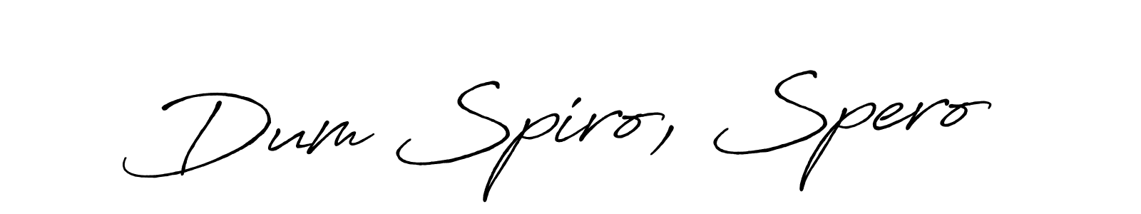 if you are searching for the best signature style for your name Dum Spiro, Spero. so please give up your signature search. here we have designed multiple signature styles  using Antro_Vectra_Bolder. Dum Spiro, Spero signature style 7 images and pictures png