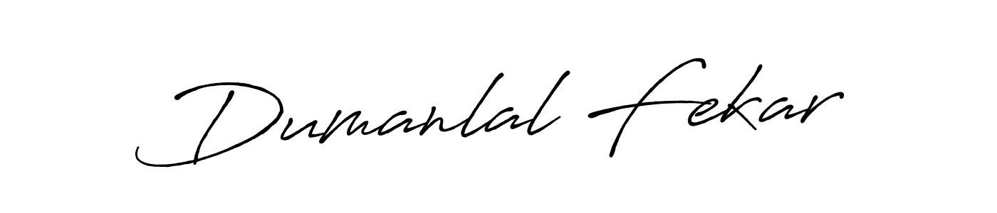 How to make Dumanlal Fekar signature? Antro_Vectra_Bolder is a professional autograph style. Create handwritten signature for Dumanlal Fekar name. Dumanlal Fekar signature style 7 images and pictures png