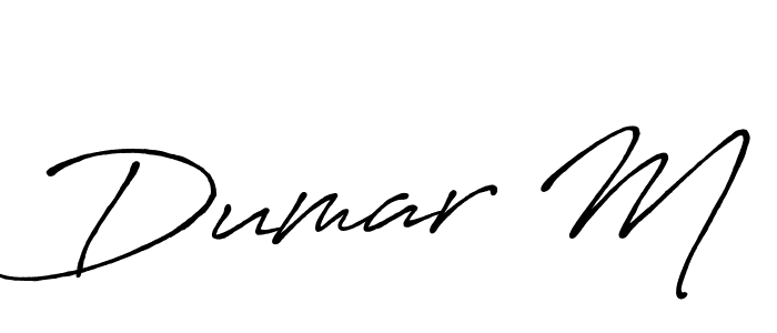 Dumar M stylish signature style. Best Handwritten Sign (Antro_Vectra_Bolder) for my name. Handwritten Signature Collection Ideas for my name Dumar M. Dumar M signature style 7 images and pictures png