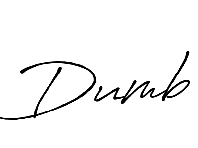 Make a beautiful signature design for name Dumb. With this signature (Antro_Vectra_Bolder) style, you can create a handwritten signature for free. Dumb signature style 7 images and pictures png