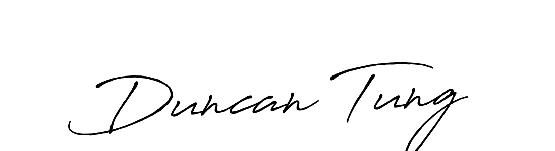 Design your own signature with our free online signature maker. With this signature software, you can create a handwritten (Antro_Vectra_Bolder) signature for name Duncan Tung. Duncan Tung signature style 7 images and pictures png