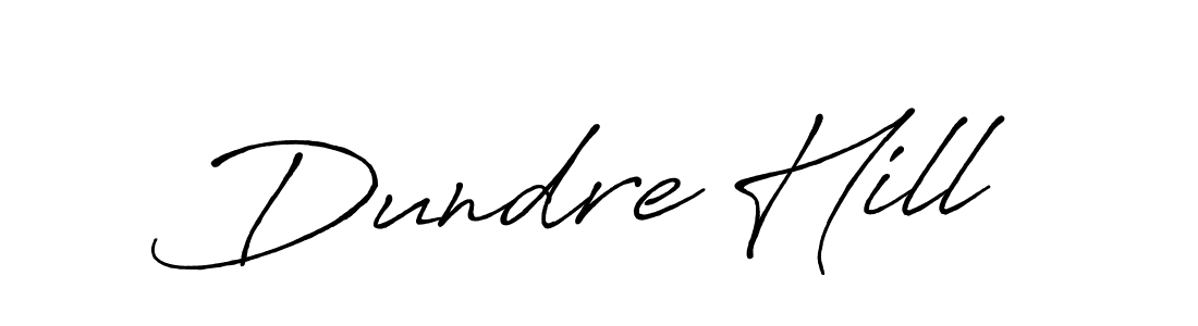 How to make Dundre Hill signature? Antro_Vectra_Bolder is a professional autograph style. Create handwritten signature for Dundre Hill name. Dundre Hill signature style 7 images and pictures png