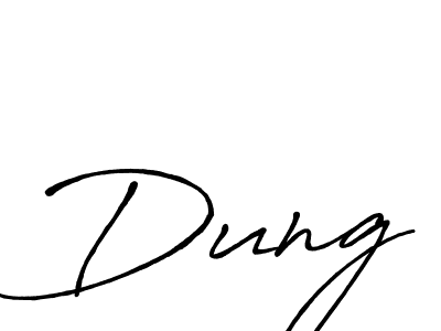 You should practise on your own different ways (Antro_Vectra_Bolder) to write your name (Dung) in signature. don't let someone else do it for you. Dung signature style 7 images and pictures png