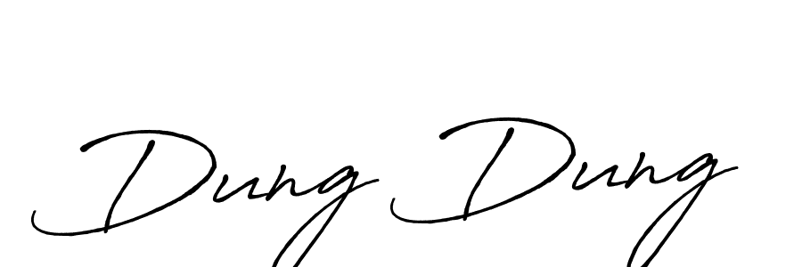 Create a beautiful signature design for name Dung Dung. With this signature (Antro_Vectra_Bolder) fonts, you can make a handwritten signature for free. Dung Dung signature style 7 images and pictures png