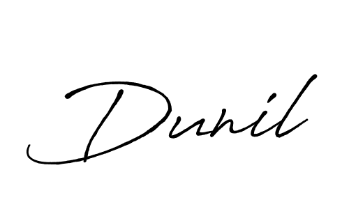 Here are the top 10 professional signature styles for the name Dunil. These are the best autograph styles you can use for your name. Dunil signature style 7 images and pictures png