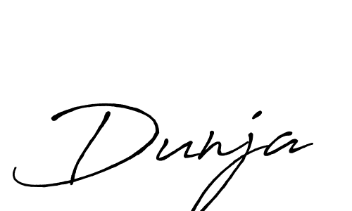 Make a short Dunja signature style. Manage your documents anywhere anytime using Antro_Vectra_Bolder. Create and add eSignatures, submit forms, share and send files easily. Dunja signature style 7 images and pictures png