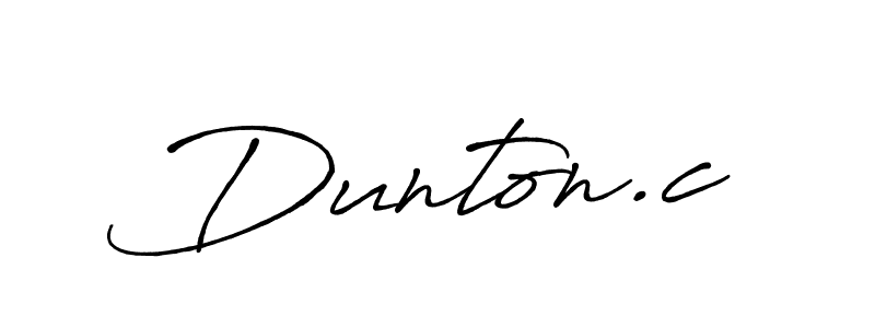 Use a signature maker to create a handwritten signature online. With this signature software, you can design (Antro_Vectra_Bolder) your own signature for name Dunton.c. Dunton.c signature style 7 images and pictures png