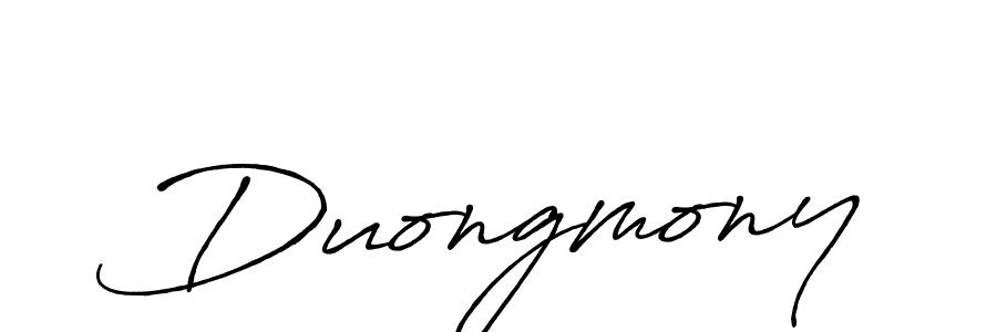 Make a beautiful signature design for name Duongmony. With this signature (Antro_Vectra_Bolder) style, you can create a handwritten signature for free. Duongmony signature style 7 images and pictures png