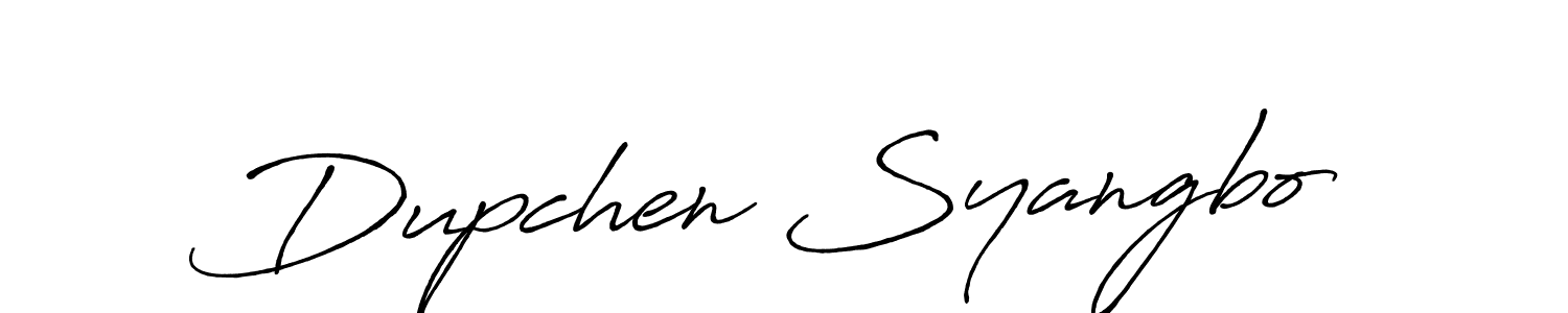 if you are searching for the best signature style for your name Dupchen Syangbo. so please give up your signature search. here we have designed multiple signature styles  using Antro_Vectra_Bolder. Dupchen Syangbo signature style 7 images and pictures png