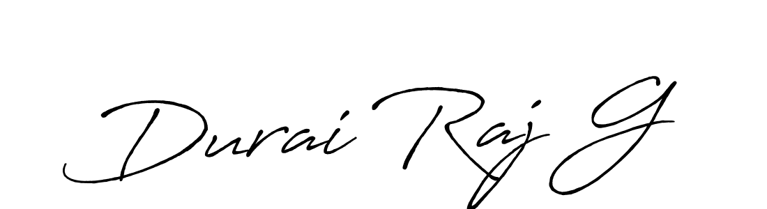 Durai Raj G stylish signature style. Best Handwritten Sign (Antro_Vectra_Bolder) for my name. Handwritten Signature Collection Ideas for my name Durai Raj G. Durai Raj G signature style 7 images and pictures png