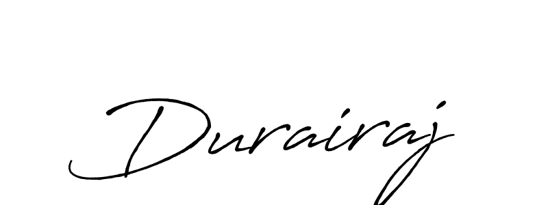 How to make Durairaj name signature. Use Antro_Vectra_Bolder style for creating short signs online. This is the latest handwritten sign. Durairaj signature style 7 images and pictures png