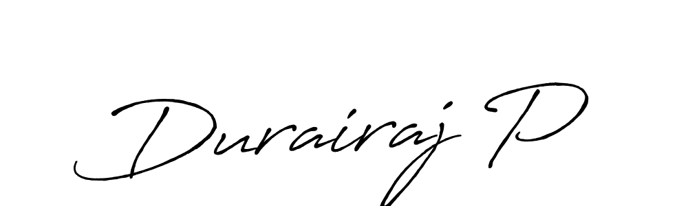 Also we have Durairaj P name is the best signature style. Create professional handwritten signature collection using Antro_Vectra_Bolder autograph style. Durairaj P signature style 7 images and pictures png