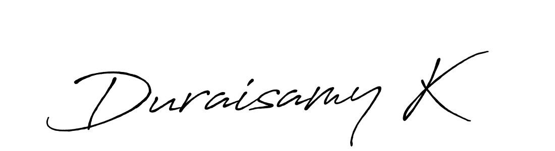 Make a beautiful signature design for name Duraisamy K. Use this online signature maker to create a handwritten signature for free. Duraisamy K signature style 7 images and pictures png