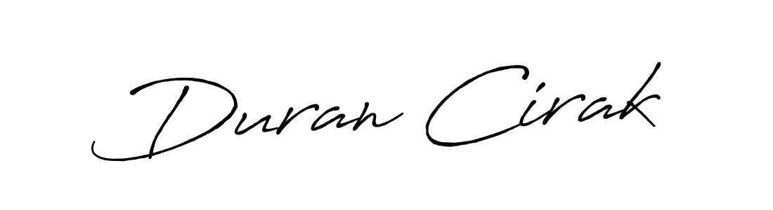 Duran Cirak stylish signature style. Best Handwritten Sign (Antro_Vectra_Bolder) for my name. Handwritten Signature Collection Ideas for my name Duran Cirak. Duran Cirak signature style 7 images and pictures png