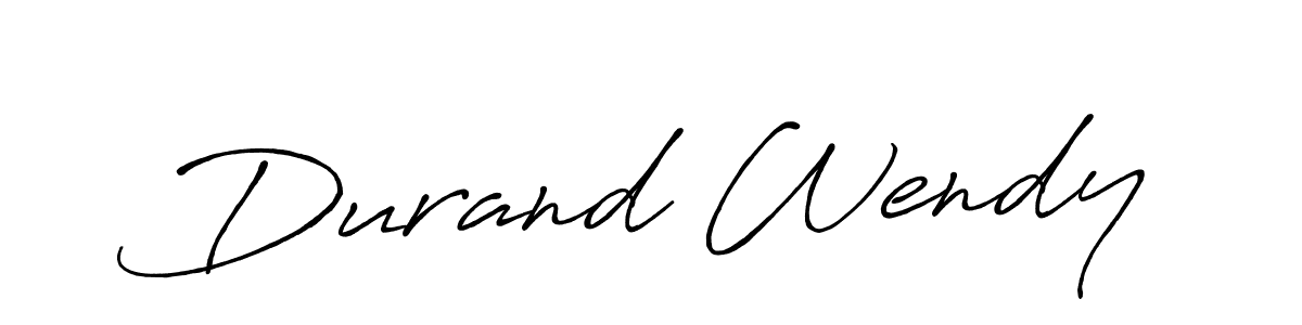 Similarly Antro_Vectra_Bolder is the best handwritten signature design. Signature creator online .You can use it as an online autograph creator for name Durand Wendy. Durand Wendy signature style 7 images and pictures png
