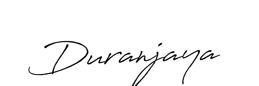 Make a beautiful signature design for name Duranjaya. With this signature (Antro_Vectra_Bolder) style, you can create a handwritten signature for free. Duranjaya signature style 7 images and pictures png