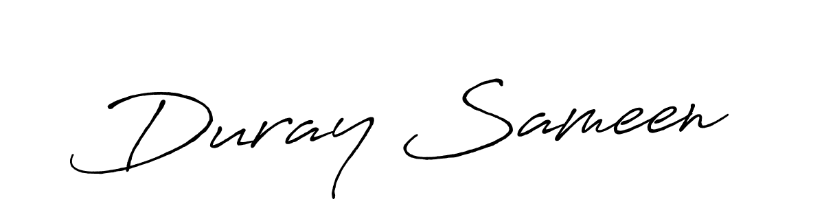 How to make Duray Sameen signature? Antro_Vectra_Bolder is a professional autograph style. Create handwritten signature for Duray Sameen name. Duray Sameen signature style 7 images and pictures png