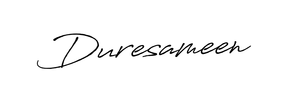 Make a beautiful signature design for name Duresameen. With this signature (Antro_Vectra_Bolder) style, you can create a handwritten signature for free. Duresameen signature style 7 images and pictures png