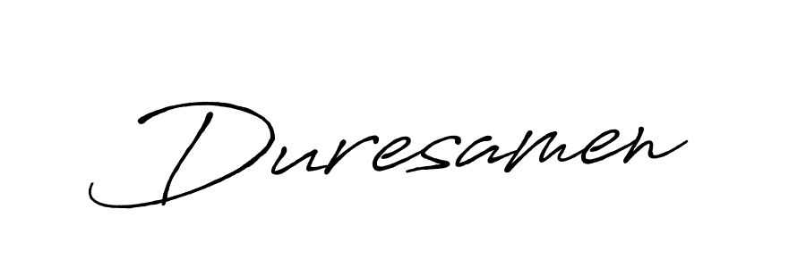 Also You can easily find your signature by using the search form. We will create Duresamen name handwritten signature images for you free of cost using Antro_Vectra_Bolder sign style. Duresamen signature style 7 images and pictures png