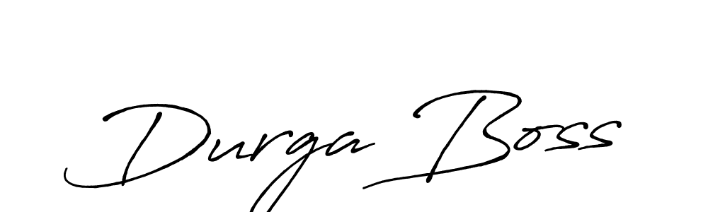 Create a beautiful signature design for name Durga Boss. With this signature (Antro_Vectra_Bolder) fonts, you can make a handwritten signature for free. Durga Boss signature style 7 images and pictures png