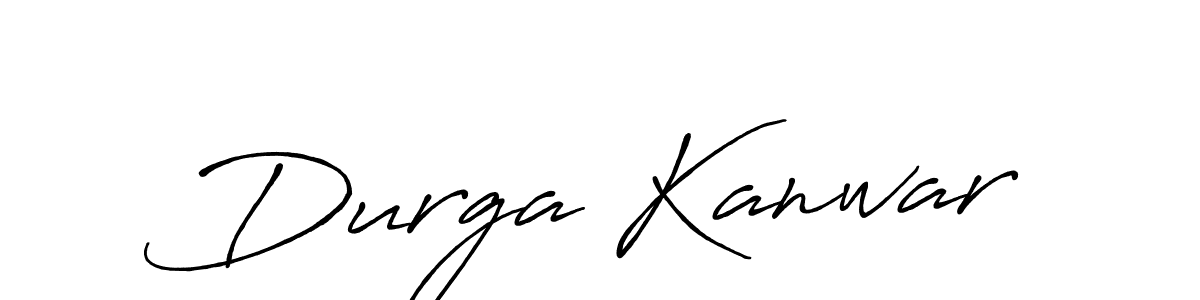How to make Durga Kanwar name signature. Use Antro_Vectra_Bolder style for creating short signs online. This is the latest handwritten sign. Durga Kanwar signature style 7 images and pictures png