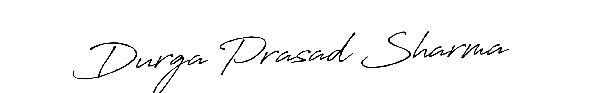 Make a beautiful signature design for name Durga Prasad Sharma. With this signature (Antro_Vectra_Bolder) style, you can create a handwritten signature for free. Durga Prasad Sharma signature style 7 images and pictures png