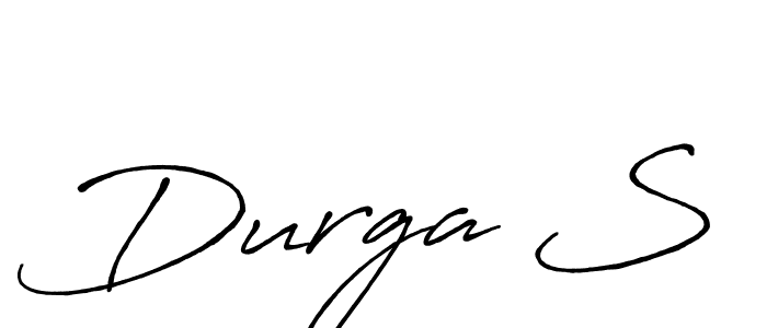 You should practise on your own different ways (Antro_Vectra_Bolder) to write your name (Durga S) in signature. don't let someone else do it for you. Durga S signature style 7 images and pictures png