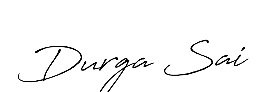 Make a beautiful signature design for name Durga Sai. With this signature (Antro_Vectra_Bolder) style, you can create a handwritten signature for free. Durga Sai signature style 7 images and pictures png