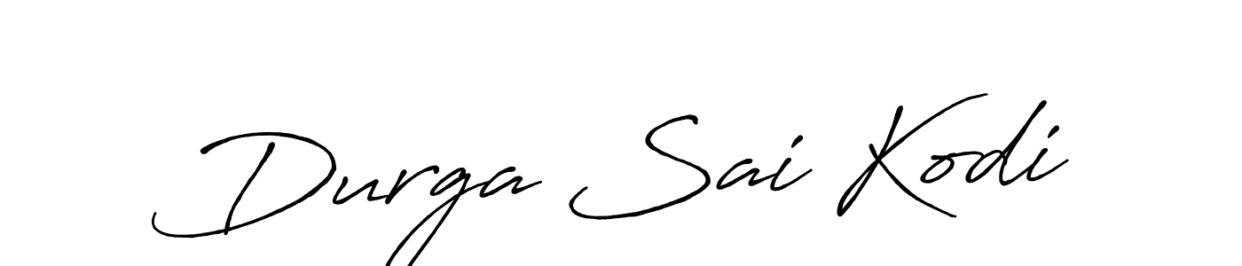 How to make Durga Sai Kodi signature? Antro_Vectra_Bolder is a professional autograph style. Create handwritten signature for Durga Sai Kodi name. Durga Sai Kodi signature style 7 images and pictures png