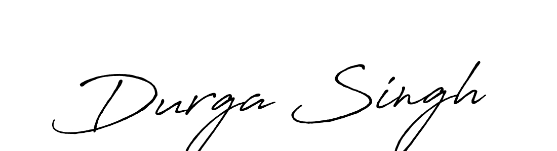 Make a beautiful signature design for name Durga Singh. With this signature (Antro_Vectra_Bolder) style, you can create a handwritten signature for free. Durga Singh signature style 7 images and pictures png