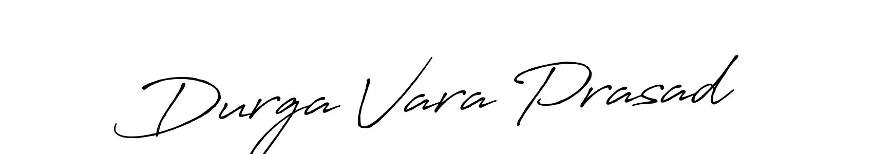 Durga Vara Prasad stylish signature style. Best Handwritten Sign (Antro_Vectra_Bolder) for my name. Handwritten Signature Collection Ideas for my name Durga Vara Prasad. Durga Vara Prasad signature style 7 images and pictures png