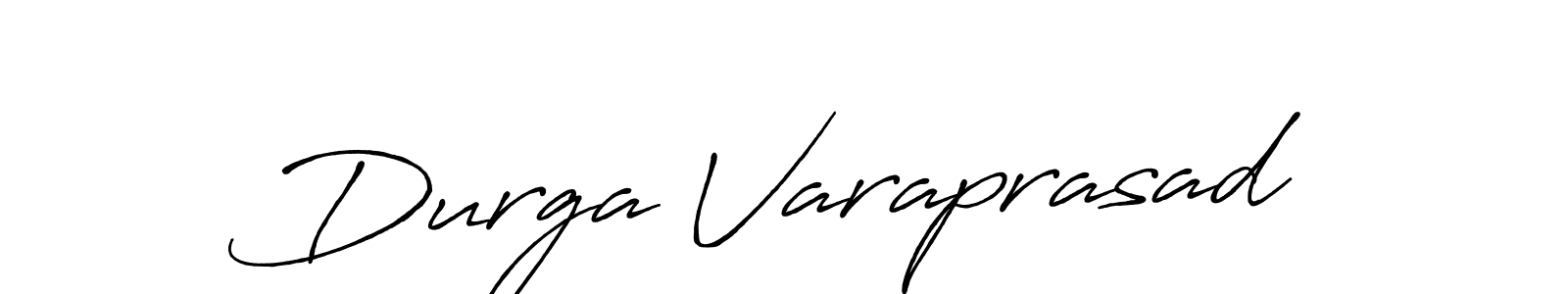 How to make Durga Varaprasad name signature. Use Antro_Vectra_Bolder style for creating short signs online. This is the latest handwritten sign. Durga Varaprasad signature style 7 images and pictures png