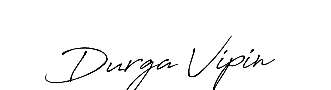 How to make Durga Vipin name signature. Use Antro_Vectra_Bolder style for creating short signs online. This is the latest handwritten sign. Durga Vipin signature style 7 images and pictures png