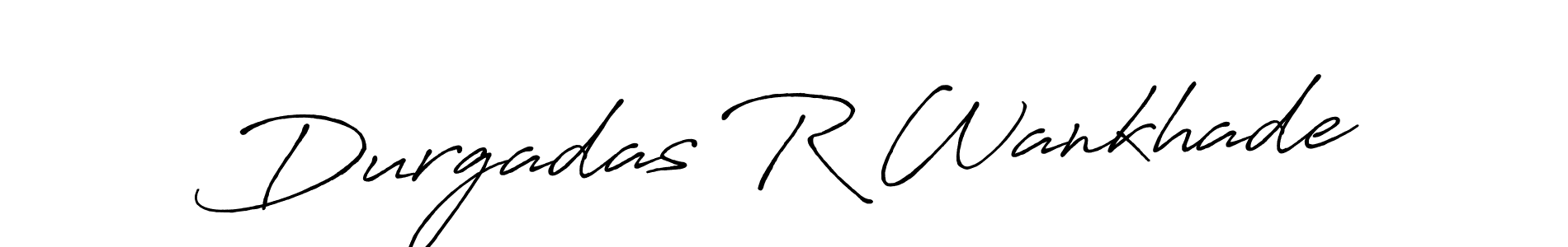 How to make Durgadas R Wankhade signature? Antro_Vectra_Bolder is a professional autograph style. Create handwritten signature for Durgadas R Wankhade name. Durgadas R Wankhade signature style 7 images and pictures png