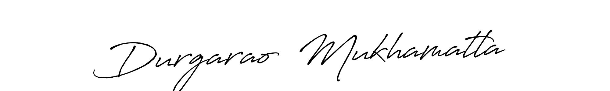 Create a beautiful signature design for name Durgarao  Mukhamatla. With this signature (Antro_Vectra_Bolder) fonts, you can make a handwritten signature for free. Durgarao  Mukhamatla signature style 7 images and pictures png