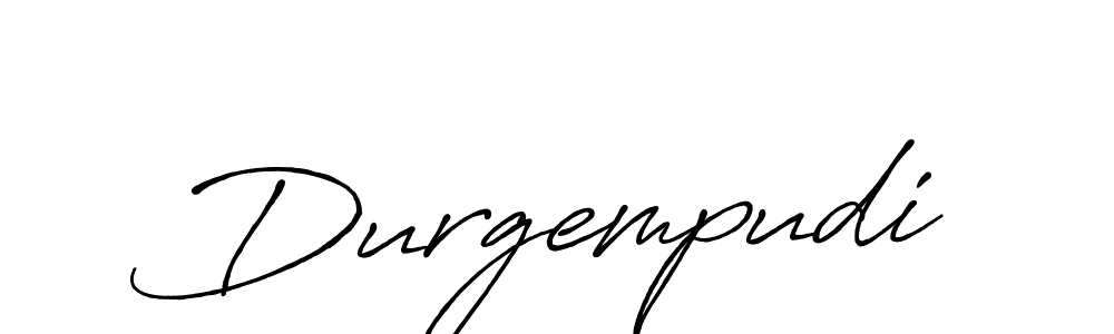 Create a beautiful signature design for name Durgempudi. With this signature (Antro_Vectra_Bolder) fonts, you can make a handwritten signature for free. Durgempudi signature style 7 images and pictures png