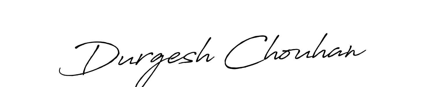 Make a beautiful signature design for name Durgesh Chouhan. With this signature (Antro_Vectra_Bolder) style, you can create a handwritten signature for free. Durgesh Chouhan signature style 7 images and pictures png