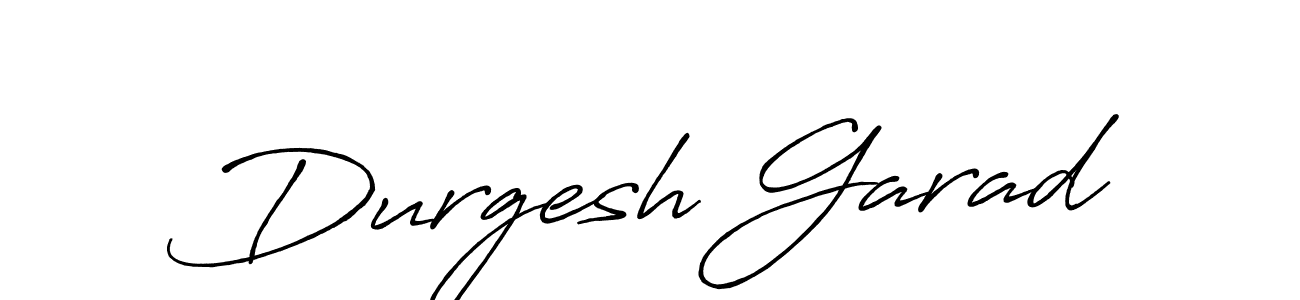 Create a beautiful signature design for name Durgesh Garad. With this signature (Antro_Vectra_Bolder) fonts, you can make a handwritten signature for free. Durgesh Garad signature style 7 images and pictures png