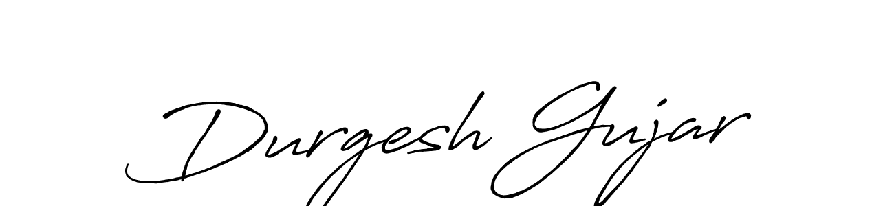 Durgesh Gujar stylish signature style. Best Handwritten Sign (Antro_Vectra_Bolder) for my name. Handwritten Signature Collection Ideas for my name Durgesh Gujar. Durgesh Gujar signature style 7 images and pictures png