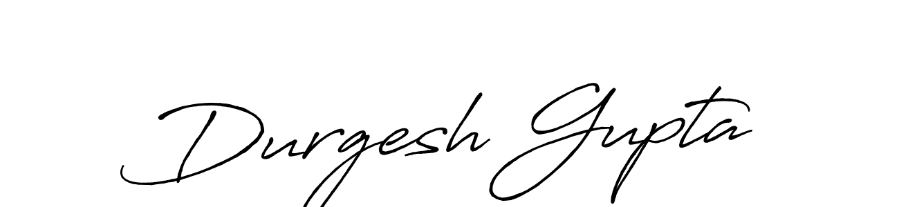 Create a beautiful signature design for name Durgesh Gupta. With this signature (Antro_Vectra_Bolder) fonts, you can make a handwritten signature for free. Durgesh Gupta signature style 7 images and pictures png