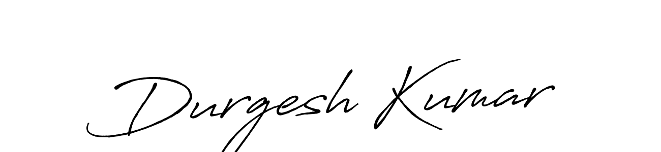 Make a beautiful signature design for name Durgesh Kumar. With this signature (Antro_Vectra_Bolder) style, you can create a handwritten signature for free. Durgesh Kumar signature style 7 images and pictures png