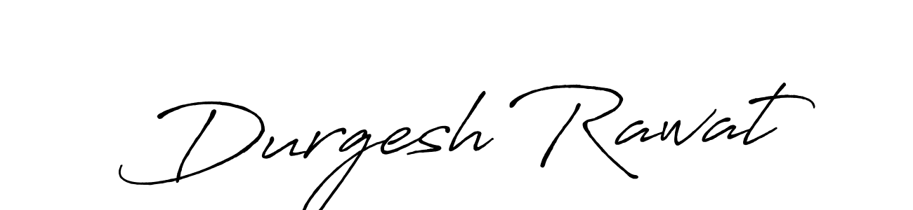 Make a beautiful signature design for name Durgesh Rawat. With this signature (Antro_Vectra_Bolder) style, you can create a handwritten signature for free. Durgesh Rawat signature style 7 images and pictures png