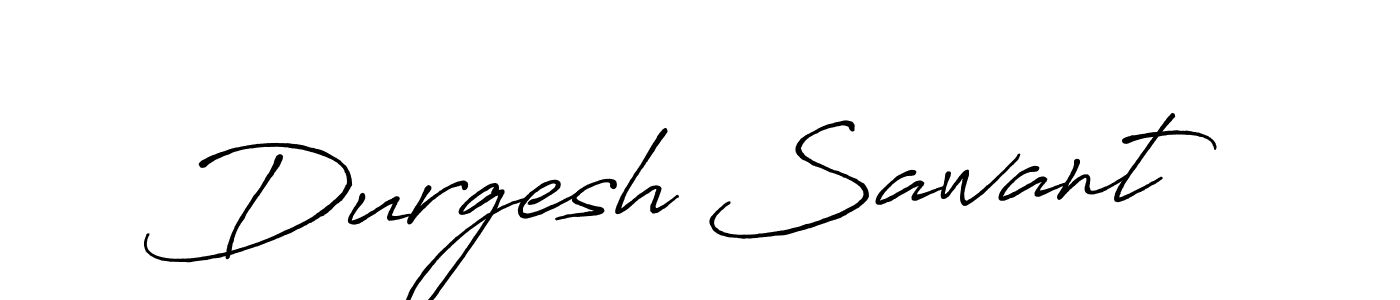 How to make Durgesh Sawant name signature. Use Antro_Vectra_Bolder style for creating short signs online. This is the latest handwritten sign. Durgesh Sawant signature style 7 images and pictures png