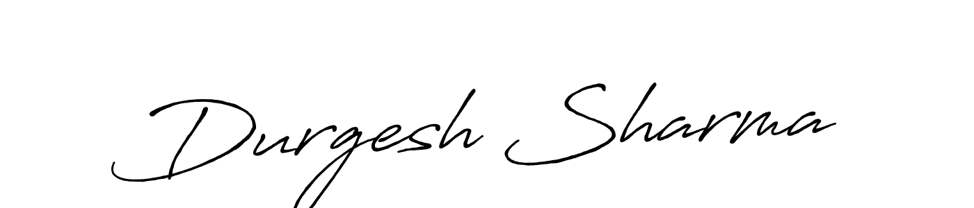 How to make Durgesh Sharma name signature. Use Antro_Vectra_Bolder style for creating short signs online. This is the latest handwritten sign. Durgesh Sharma signature style 7 images and pictures png