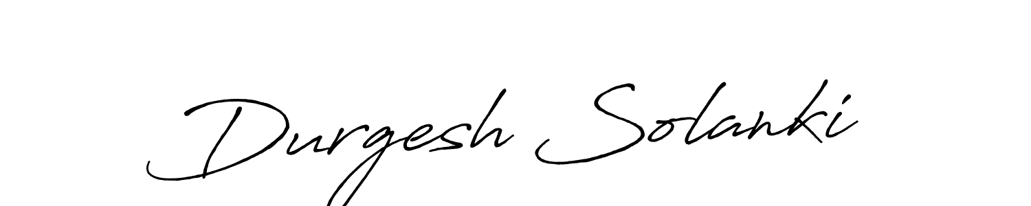 Create a beautiful signature design for name Durgesh Solanki. With this signature (Antro_Vectra_Bolder) fonts, you can make a handwritten signature for free. Durgesh Solanki signature style 7 images and pictures png